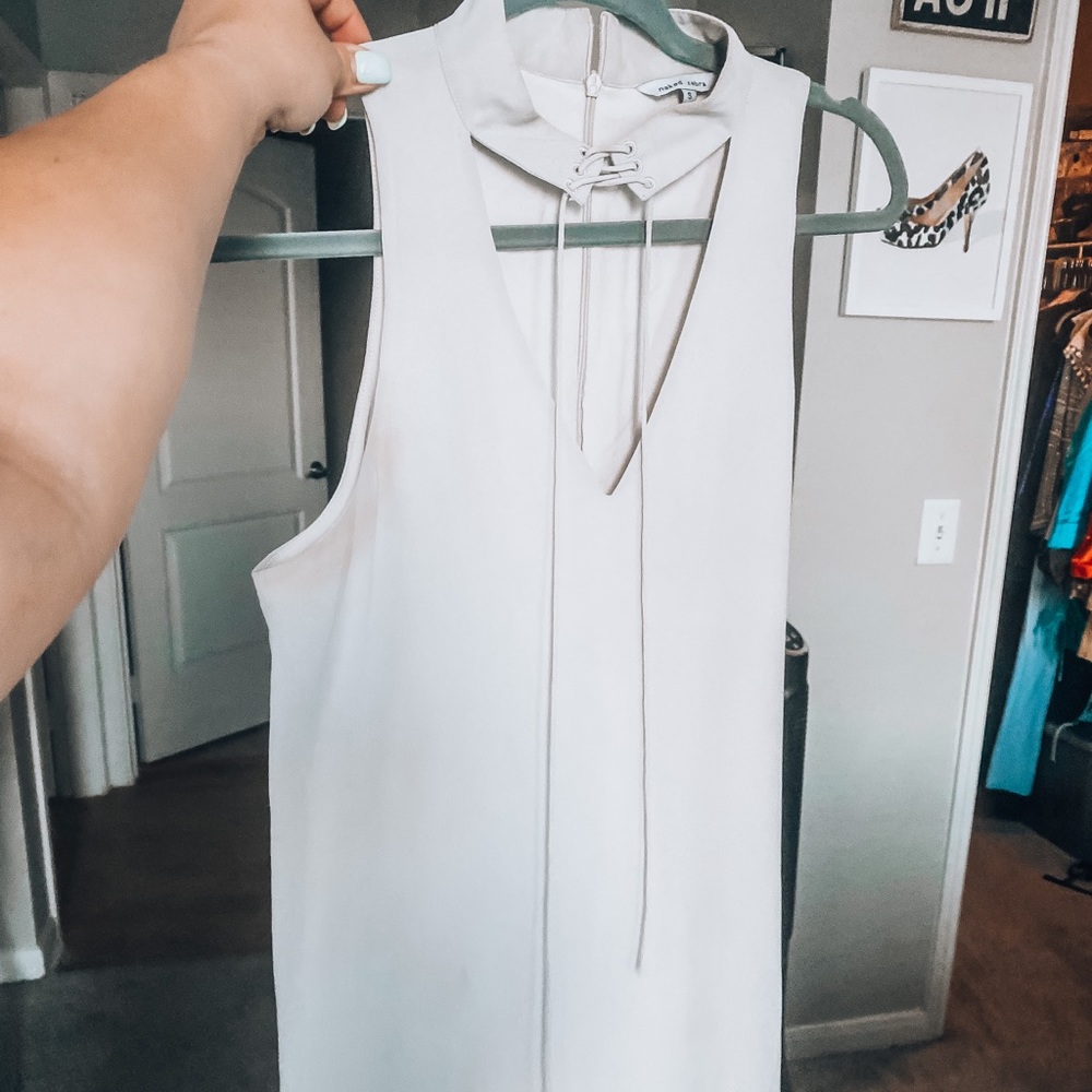 Naked Zebra Keyhole Dress